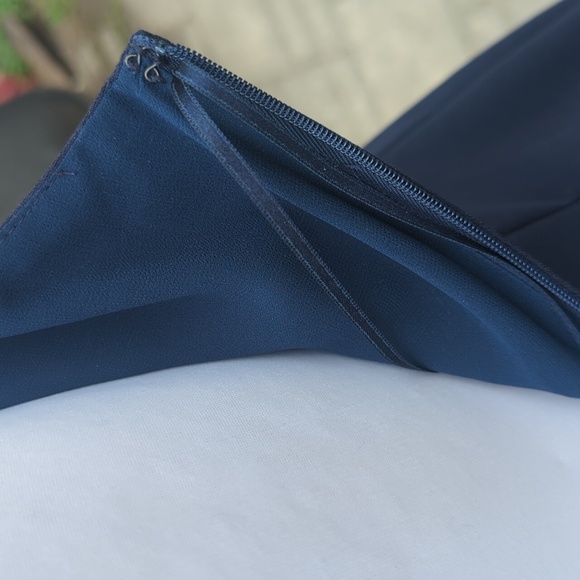 Banana Republic One Shoulder Navy Blue Dress - Size 4 - Picture 5 of 6